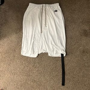 Rick Owens drkshdw pod shorts mens white never worn, size small, cotton